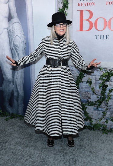 Diane Keaton attends the premiere of "Book Club: The Next Chapter" at AMC Lincoln Square Theater on ...