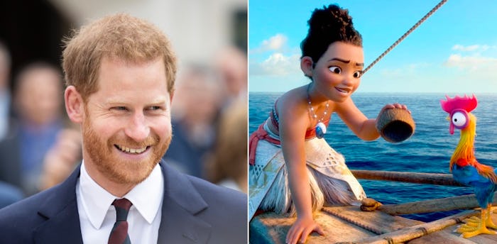 Prince Harry is a big fan of 'Moana.'