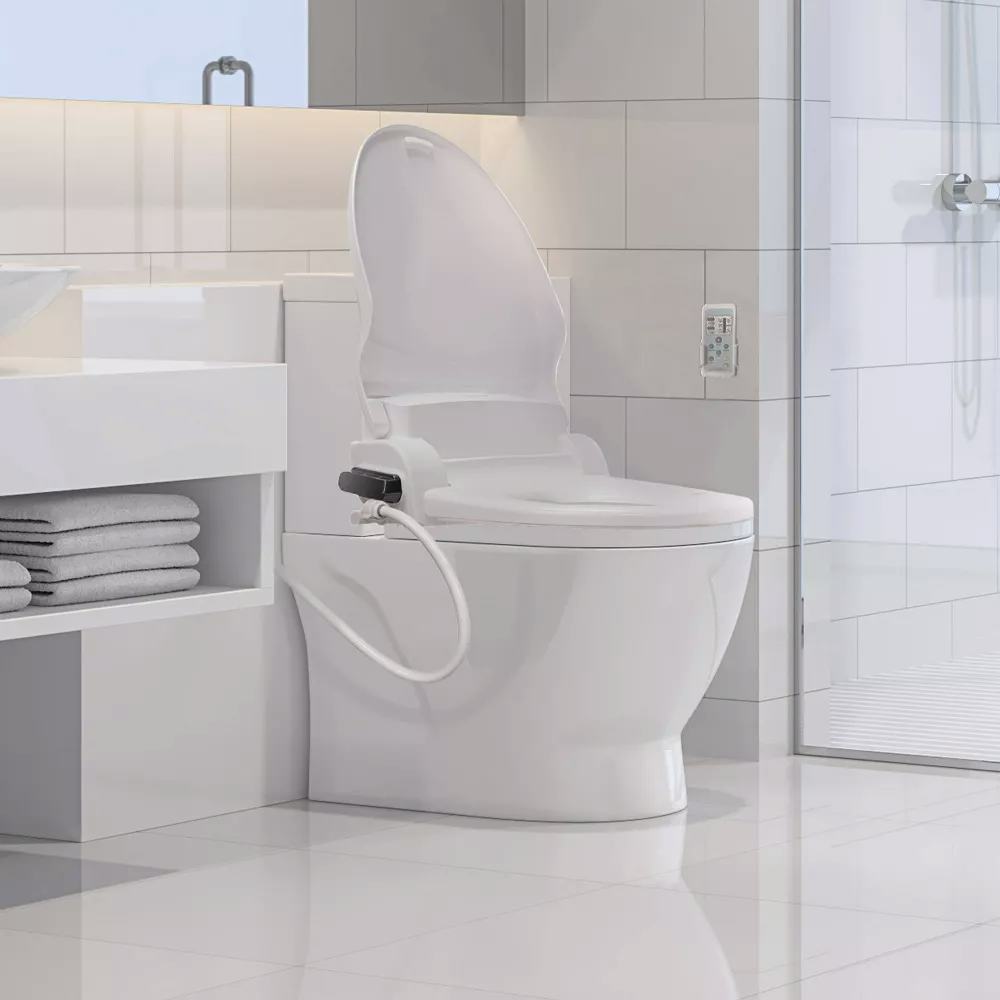 SB-1000WE Electric Bidet Toilet Seat for Elongated Toilets
