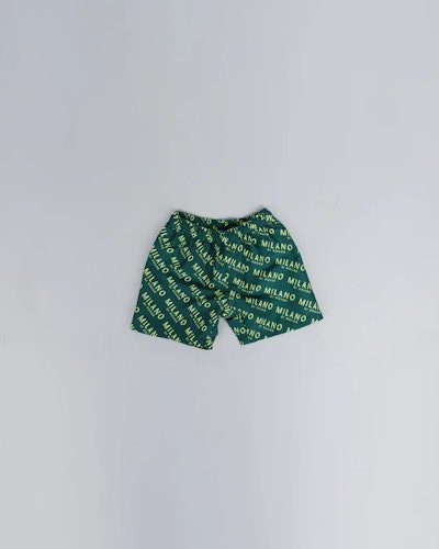 Baby swimsuit trunks in green