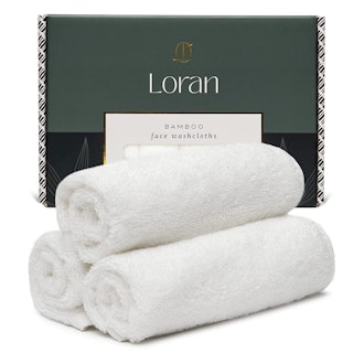 Loran Luxury Bamboo Face Washcloths (6-Pack)