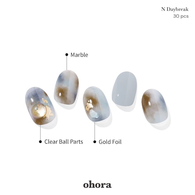 mother's day nail art Ohora Semi-Cured Gel Nail Strips