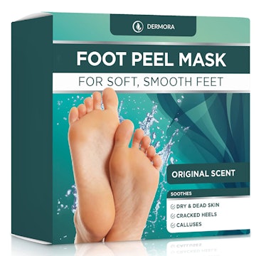 Foot Peel Mask for Cracked Heels, Dead Skin & Calluses (2-Pack)