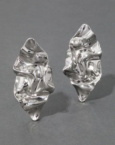 Crumpled Large Post Earring