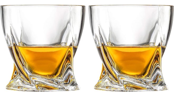 Mixology & Craft Crystal Whiskey Glasses (Set of 2)