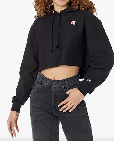 Champion Cropped Pullover Hoodie