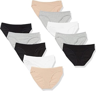 Amazon Essentials Cotton Bikini Briefs (10-Pack)