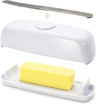 Butter Hub Magnetic Butter Dish with Lid and Knife