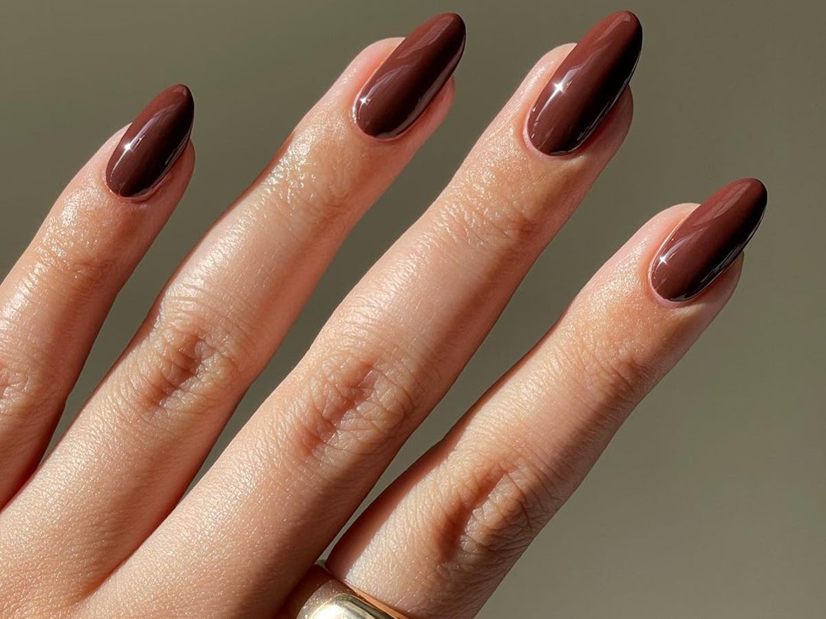 Dark Chocolate Swirl Nail Magic