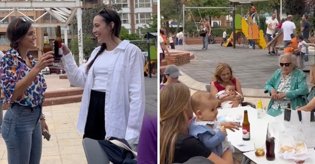 A mom shared a video of what Spanish playgrounds are like and it's amazing.