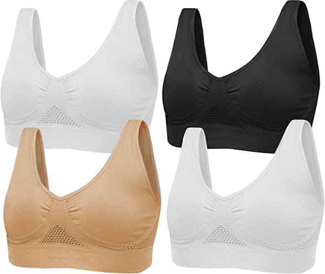 Pretty Seamless Wireless Bra (4-Pack)