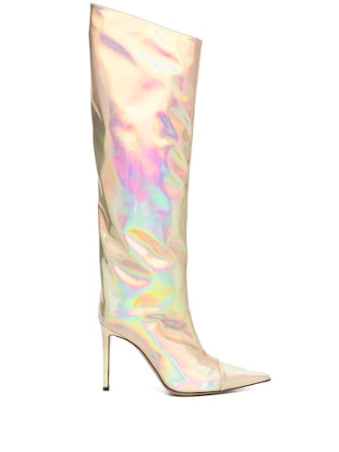 Holographic Knee-High 100mm Boots