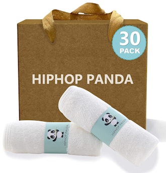 HIPHOP PANDA Bamboo Baby Washcloths (30-Pack)