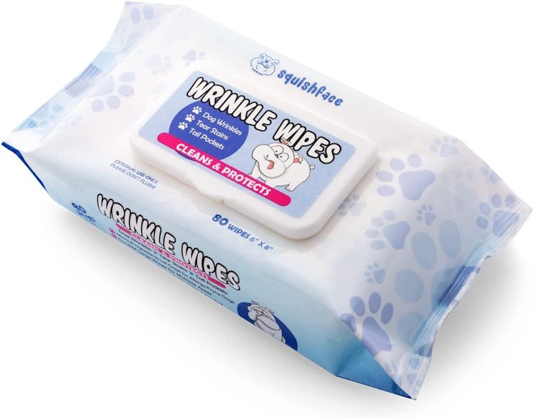 Squishface Dog Wrinkle Wipes 