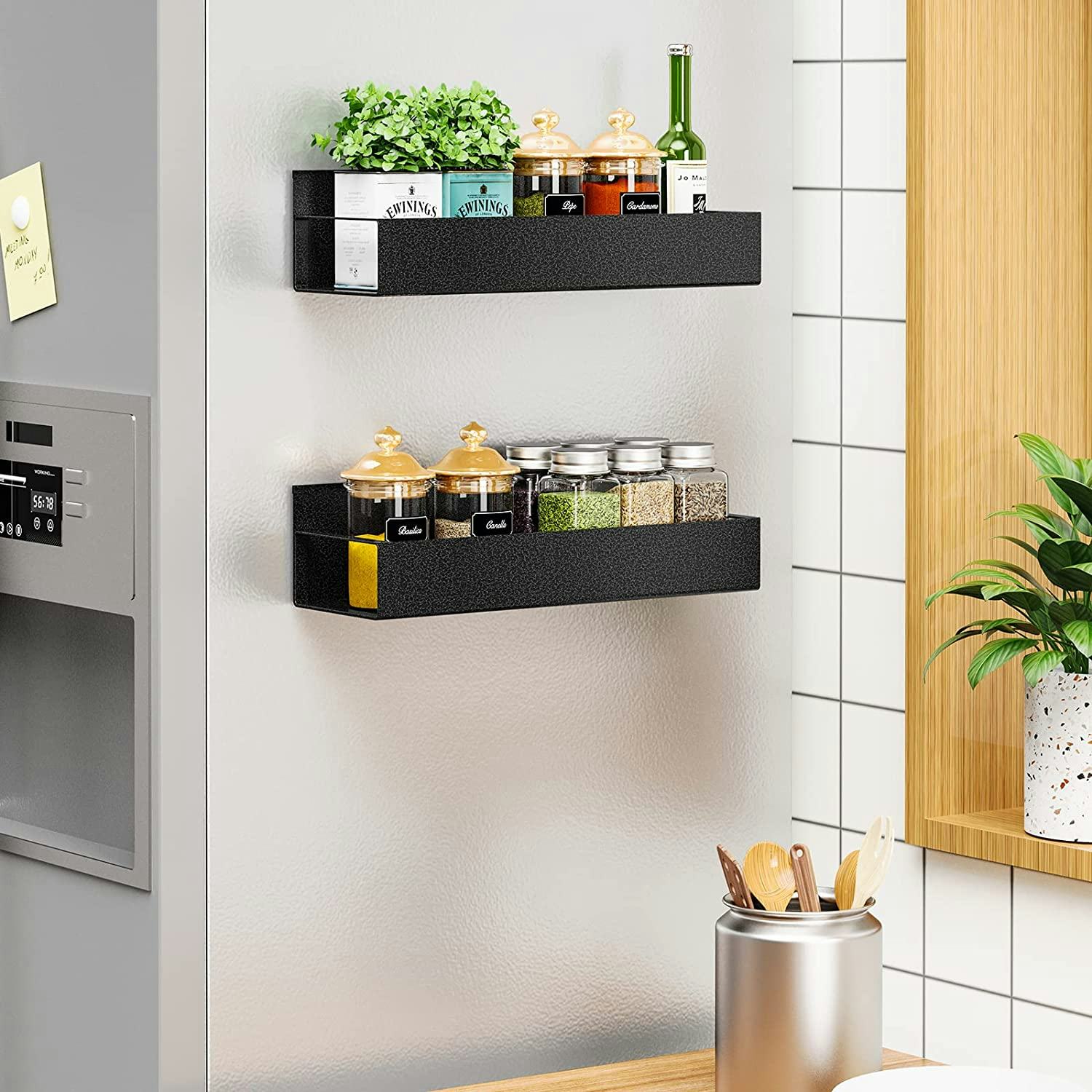 Vetacsion Magnetic Spice Racks (2-Pack)