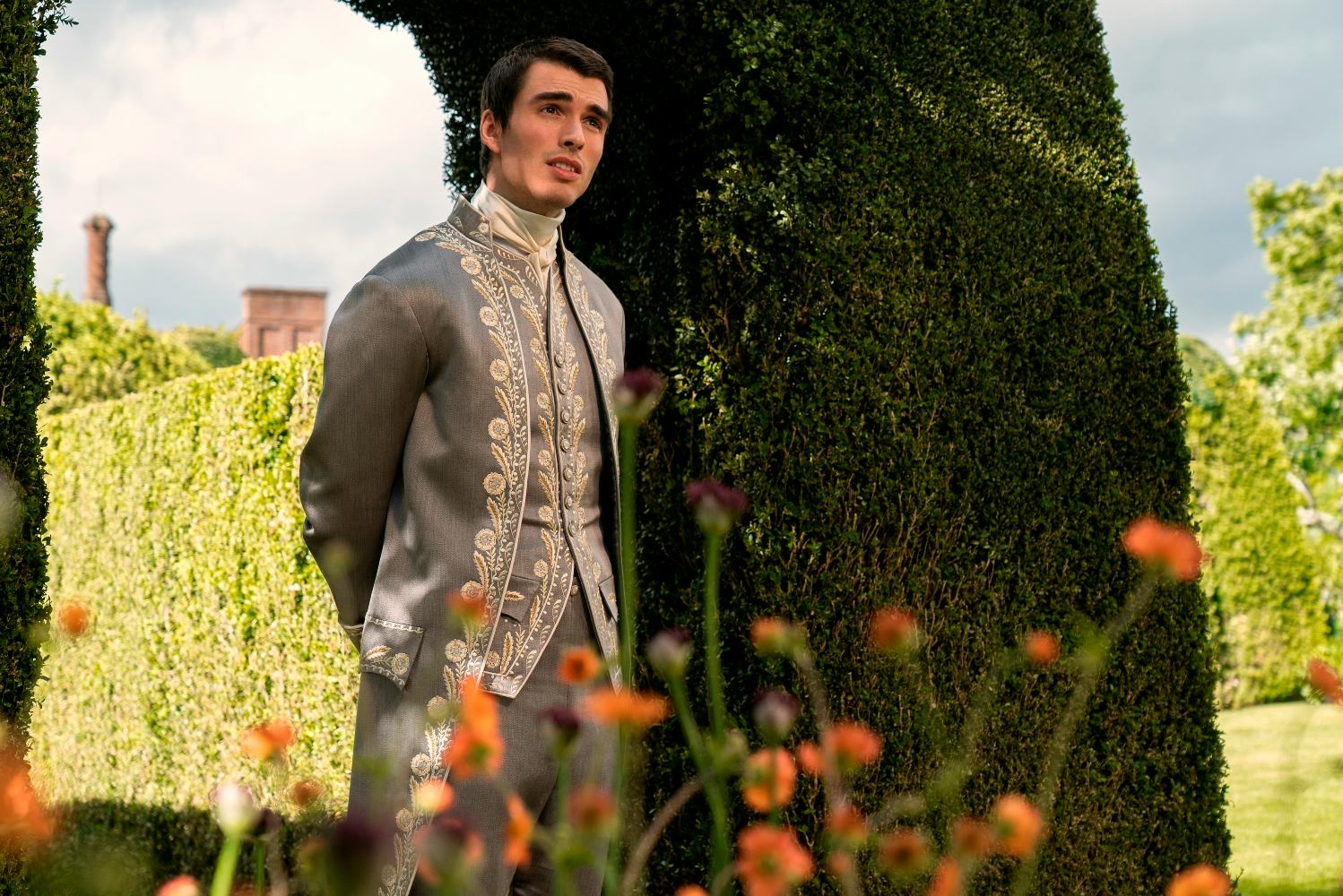 Corey Mylchreest stars as &lsquo;Queen Charlotte&rsquo; leading man King George III.