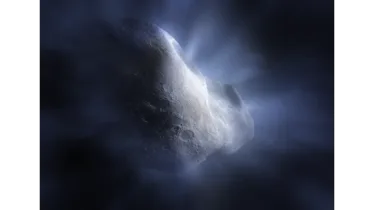 In this illustration of Comet Read, the icy object is sublimating. That’s when water, in the form of...