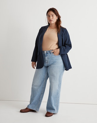 Plus Superwide-Leg Jeans in Varian Wash