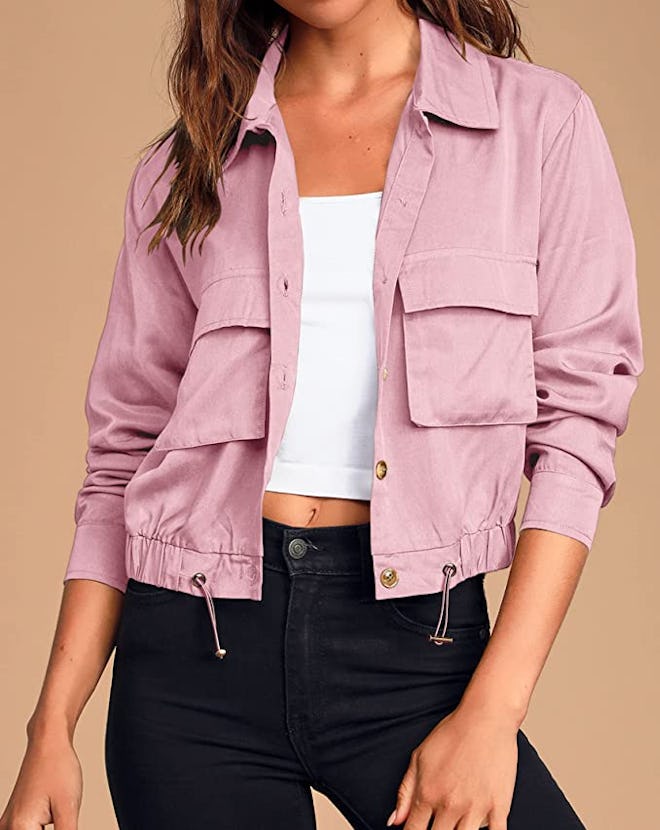 Onedreamer Oversized Cropped Utility Jacket