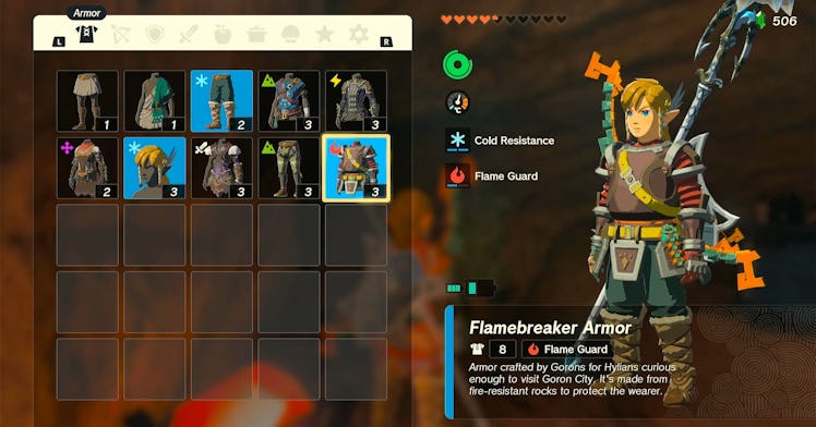 Tears of the Kingdom Flamebreaker Armor