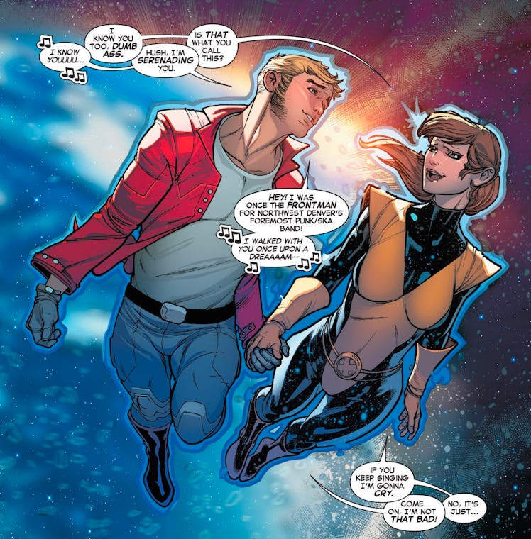 Peter Quill/Star-Lord and Kitty Pryde in Black Vortex #13