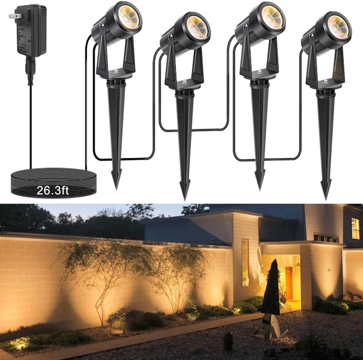 APONUO Low Voltage Landscape Lights (4-Pack)