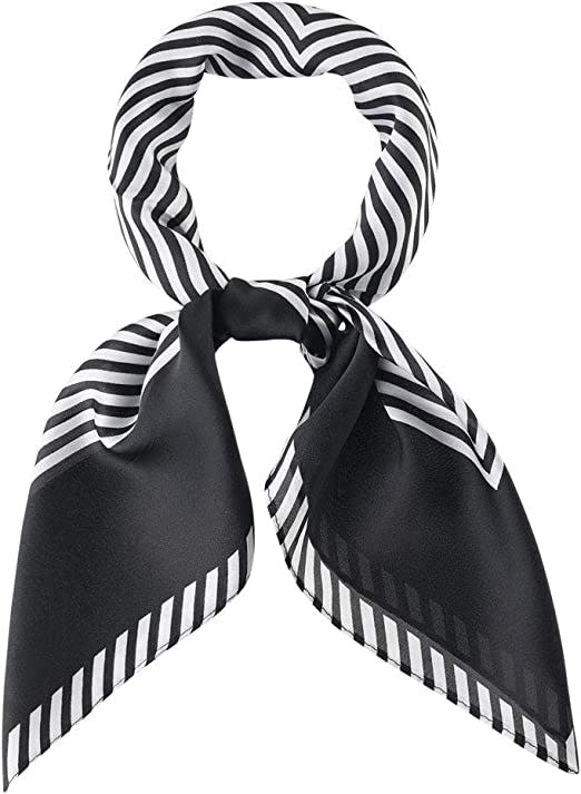 Allegra K 70cm Stripe Print Square Scarves