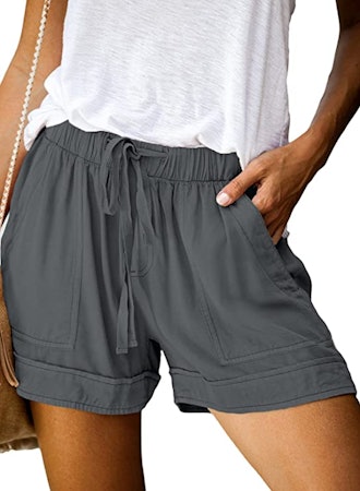 Dokotoo Drawstring Elastic Waist Pocketed Shorts