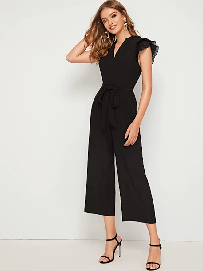 WDIRARA Ruffle Sleeve Jumpsuit