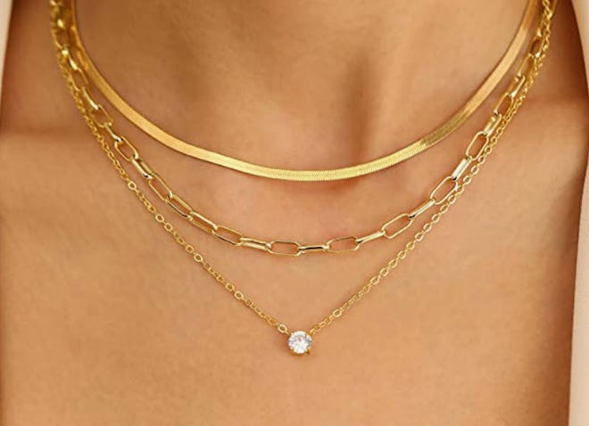 17 MILE Gold Layered Necklace Set