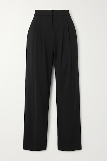 Tove Raven Pleated Cady Tapered Pants