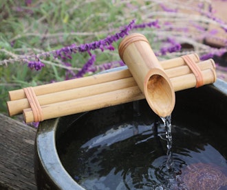 Bamboo Accents Water Fountain with Pump