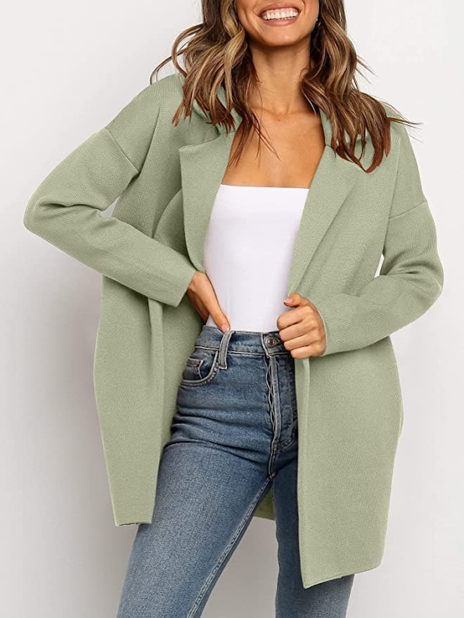 ANRABESS Open Front Cardigan Jacket