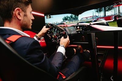 Ferrari and next level racing sim cockpit