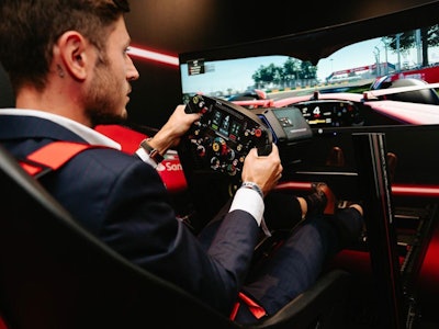 Ferrari and next level racing sim cockpit