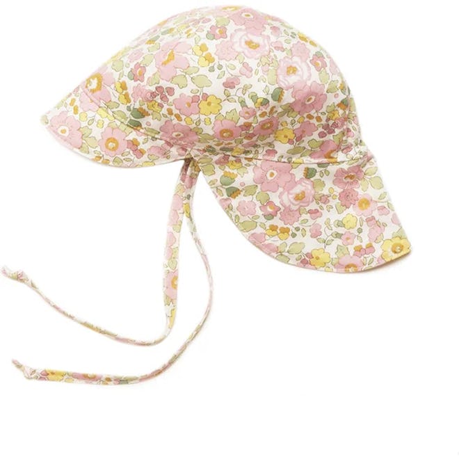 Huttelihut Safari Neck Sun Hat   in LIberty Betsy Ann