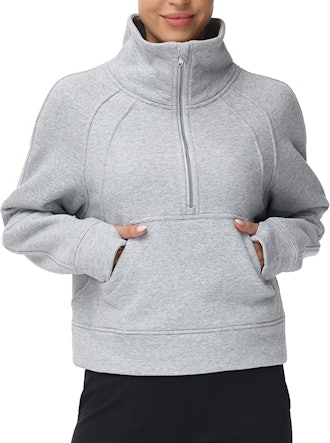 THE GYM PEOPLE  Half Zip Pullover Sweatshirt