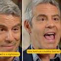 Andy Cohen warns friend and fellow dad Anderson Cooper about the nightmare that is the toddler bed t...