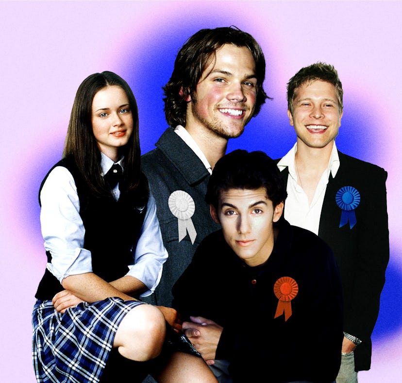 Rory Gilmore, Dean Forester, Jess Mariano, and Logan Huntzberger