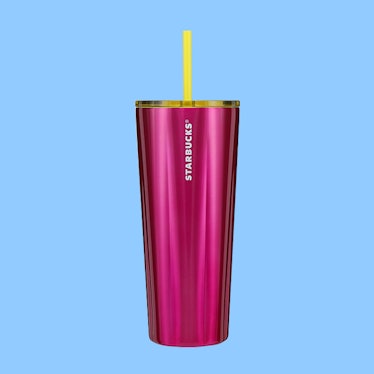 This cold cup is the Starbucks 2023 summer tumbler that matches Taylor Swift's 'Red' era. 