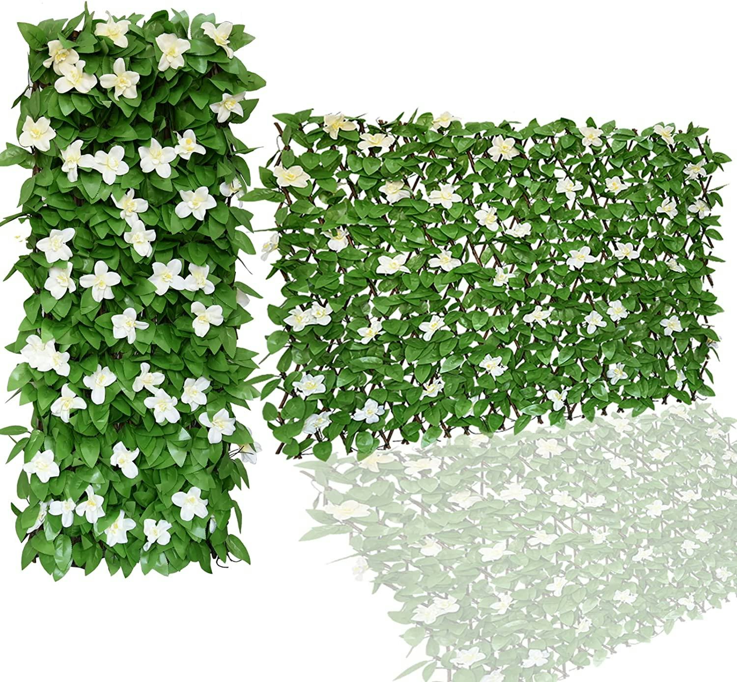 JOYSFIT Expandable Faux Ivy Fence
