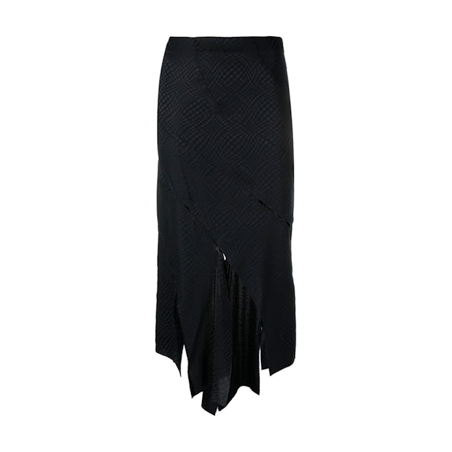 Rui Spiral Silk-Blend Skirt