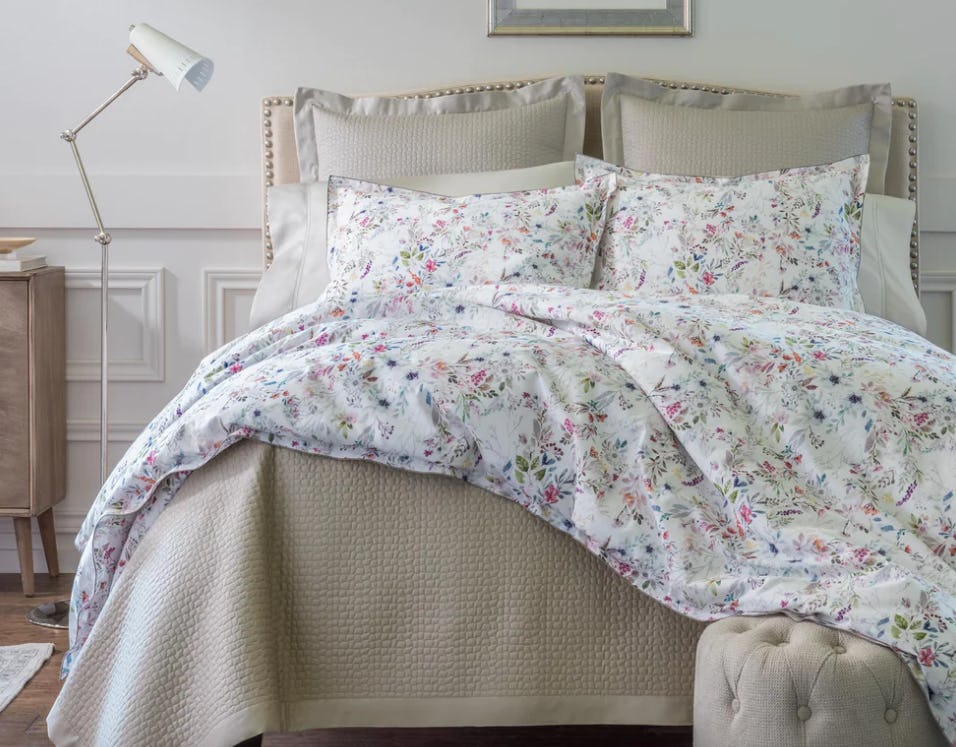 Chloe Floral Percale Duvet Cover