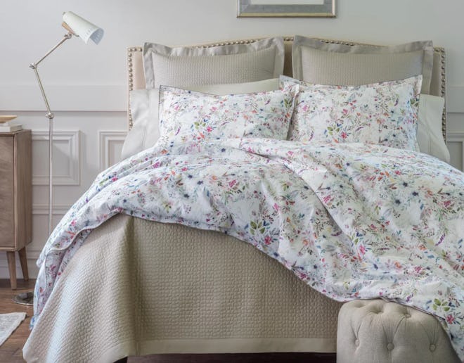 Chloe Floral Percale Duvet Cover