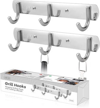 AIEVE Grill Hooks for Utensils, 2 Pack