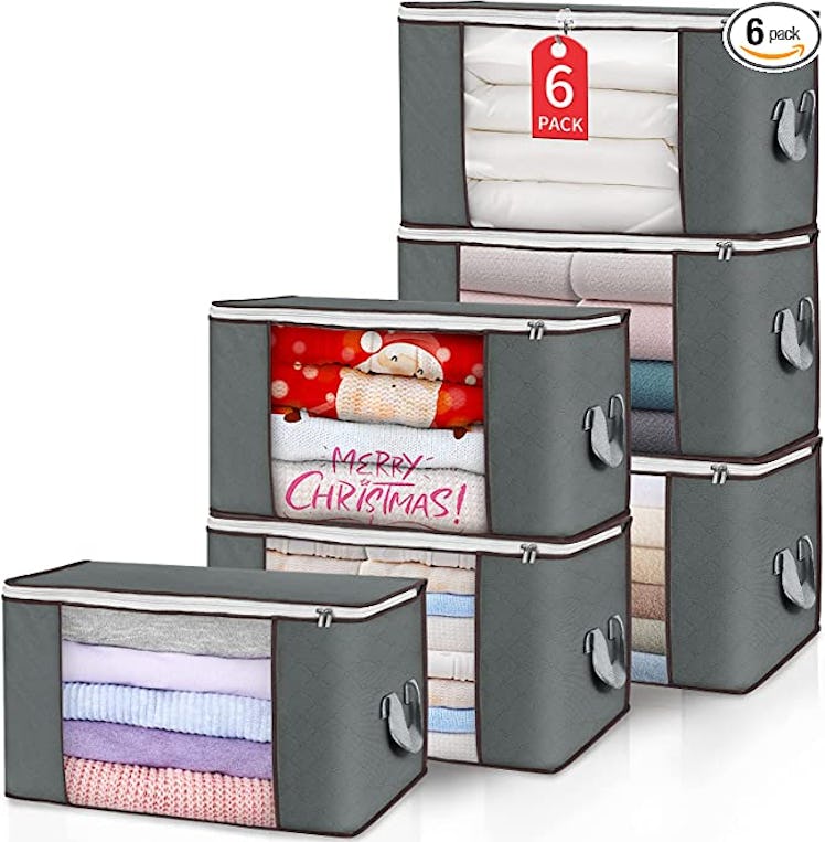 Budding Joy Foldable Storage Bins (6-Pack)