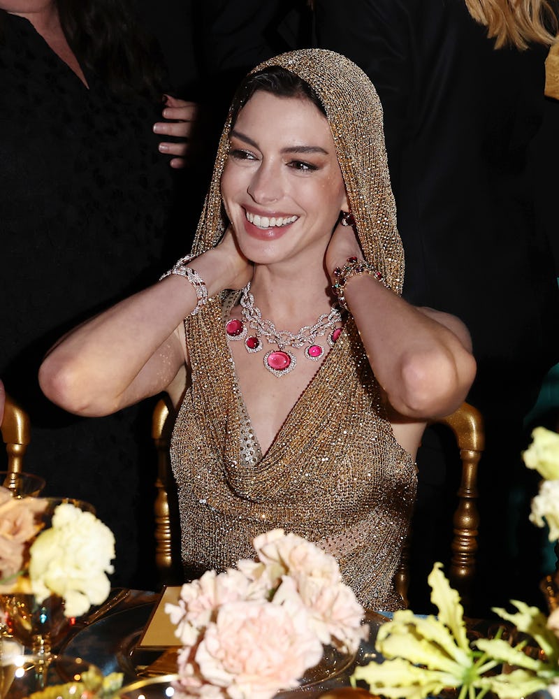 Anne Hathaway attends the "Bulgari Mediterranea High Jewelry" event 