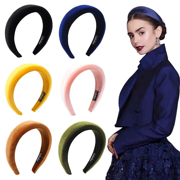 Ivyu Velvet Padded Headbands (Set Of 6)