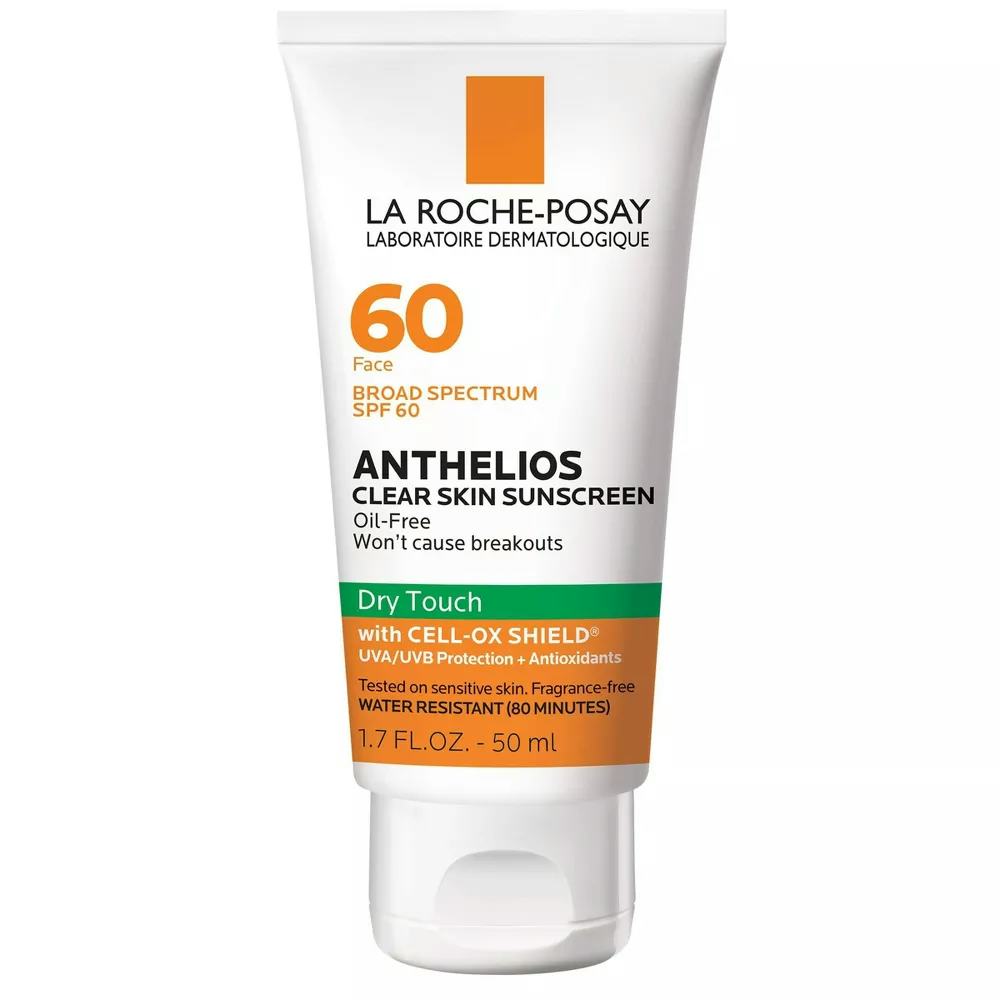 Anthelios Clear Skin Dry Touch Face Sunscreen for Acne Prone Skin - SPF 60