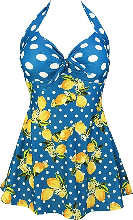 COCOSHIP Retro One Piece Swimdress